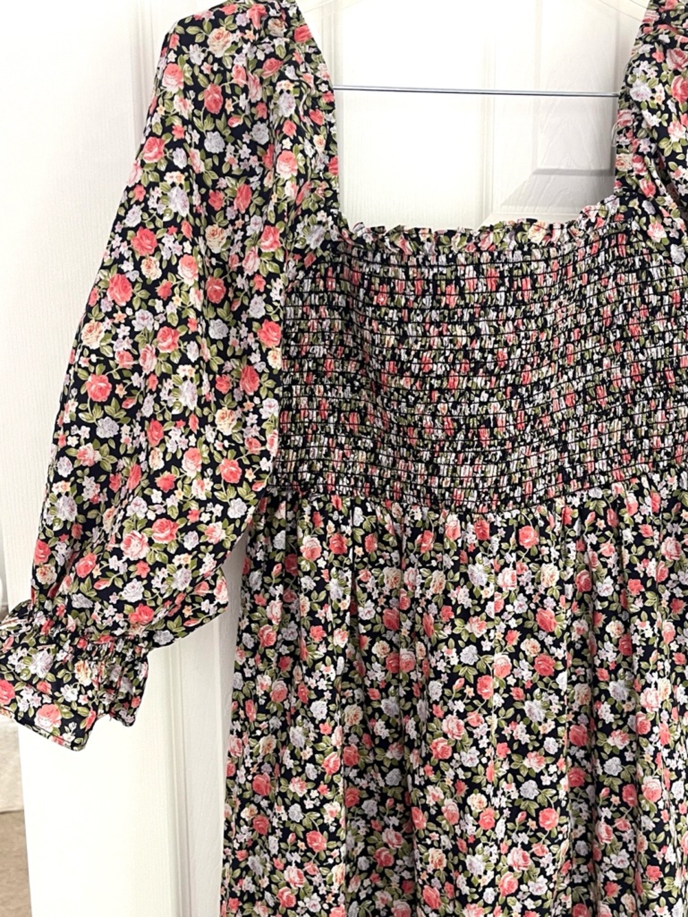 Tuckernuck Hyacinth House Square Neck Smocked Midi Dress
